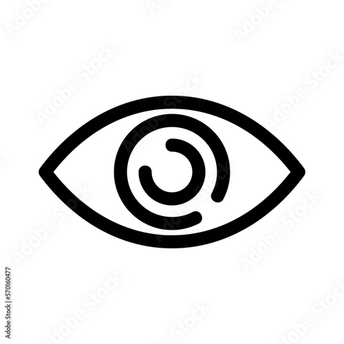 eye icon or logo isolated sign symbol vector illustration - high quality black style vector icons