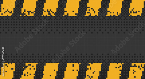 construction background in pixel art style