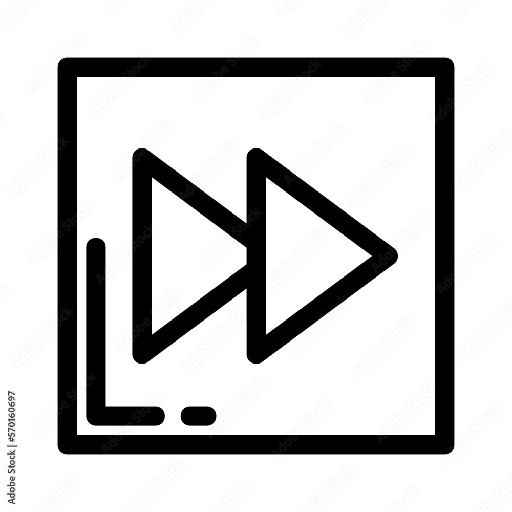 forward icon or logo isolated sign symbol vector illustration - high quality black style vector icons forward icon or logo isolated sign symbol vector illustration - high quality black style vector icons