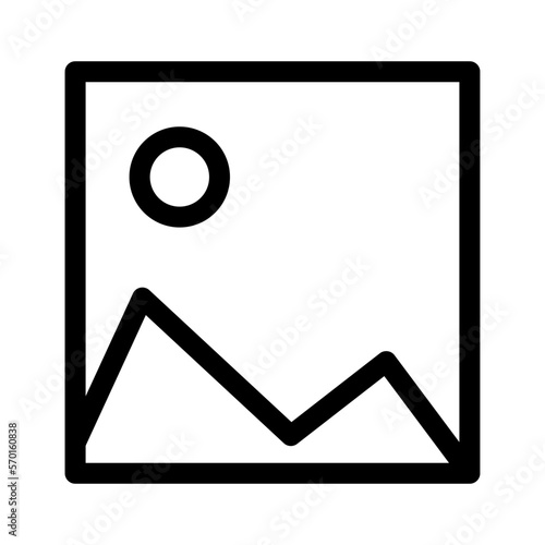 gallery icon or logo isolated sign symbol vector illustration - high quality black style vector icons