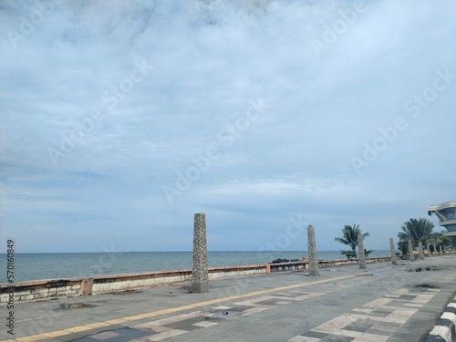 beach and sky on the road along the way