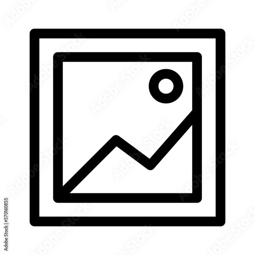 gallery icon or logo isolated sign symbol vector illustration - high quality black style vector icons