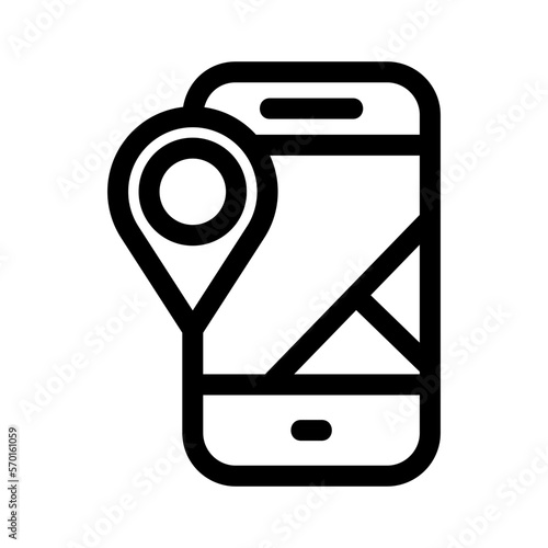 gps icon or logo isolated sign symbol vector illustration - high quality black style vector icons