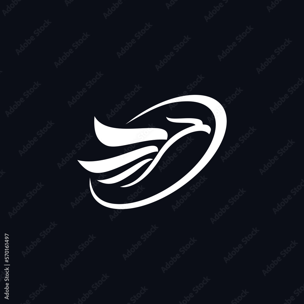bird logo, eagle logo, abstract eagle bird logo for company, abstract eagle logo