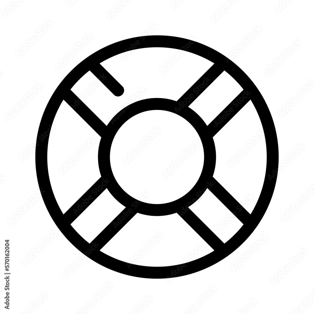 Fototapeta premium lifebuoy icon or logo isolated sign symbol vector illustration - high quality black style vector icons