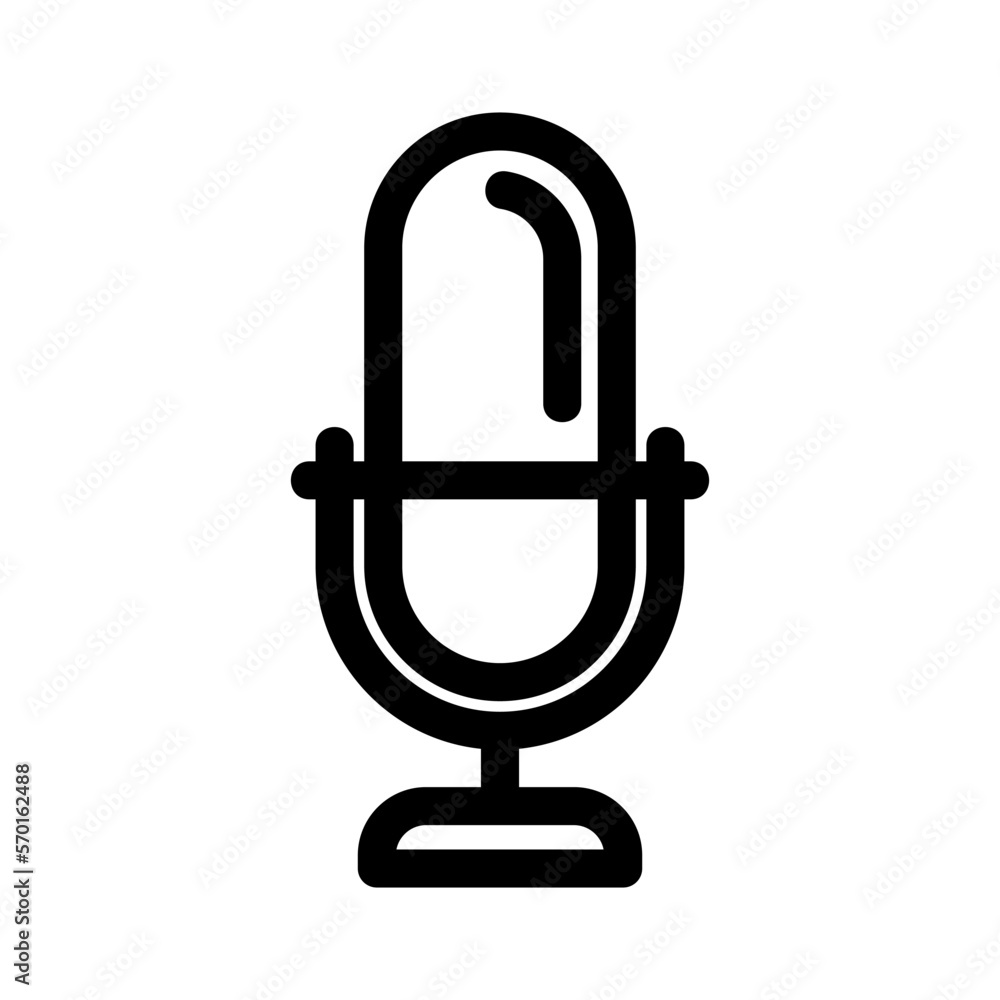 microphone icon or logo isolated sign symbol vector illustration - high quality black style vector icons microphone icon or logo isolated sign symbol vector illustration - high quality black style vector icons