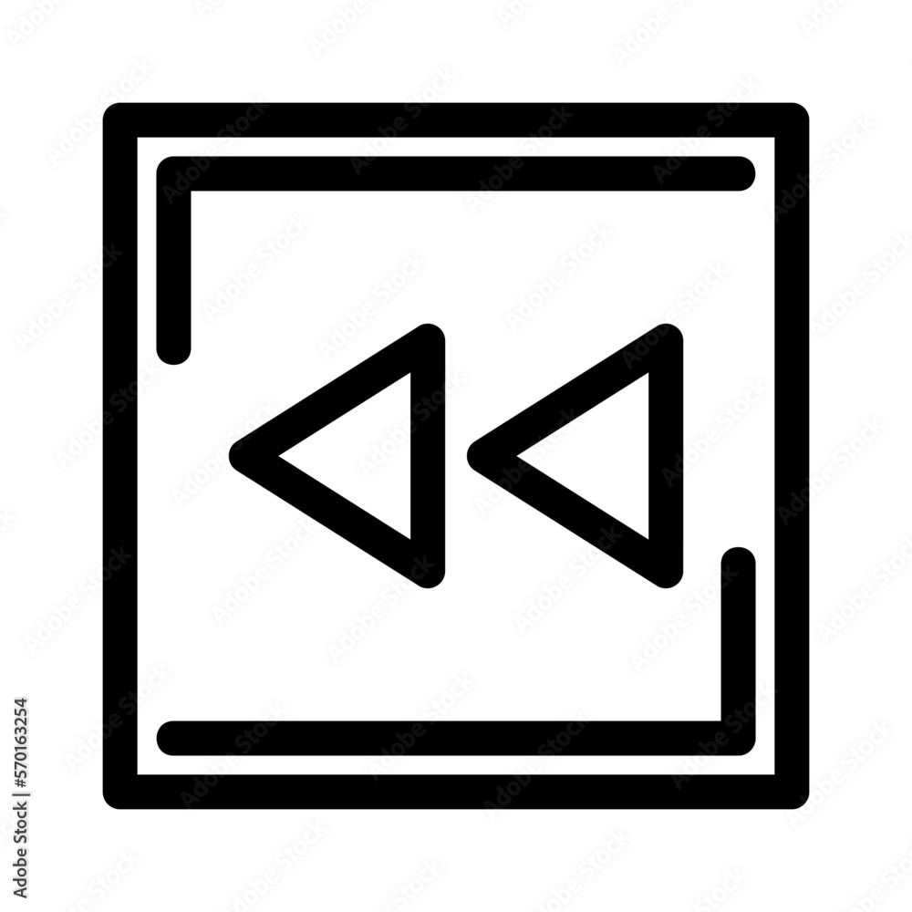 rewind icon or logo isolated sign symbol vector illustration - high quality black style vector icons rewind icon or logo isolated sign symbol vector illustration - high quality black style vector icons