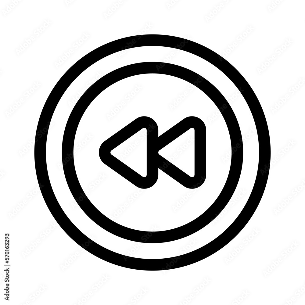 rewind icon or logo isolated sign symbol vector illustration - high quality black style vector icons rewind icon or logo isolated sign symbol vector illustration - high quality black style vector icons