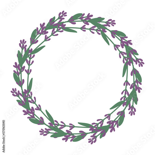 Lavender vector frame