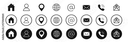 Website set icons. Web icon set. Social media icons. Vector illustration. 