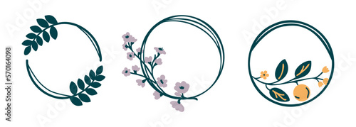 Decorative floral frame