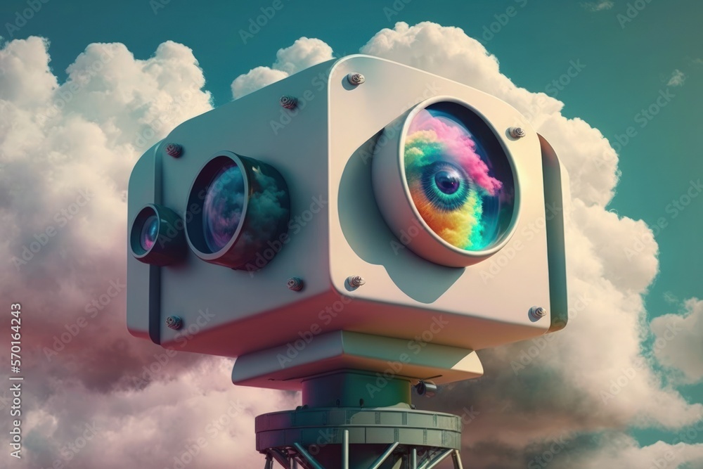 CCTV camera with artificial intelligence technology for web