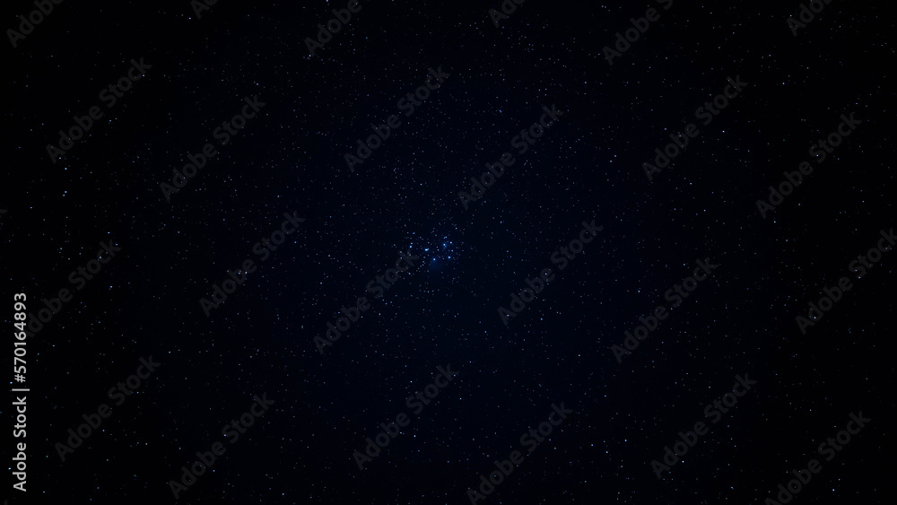 Cluster of stars in the night sky
