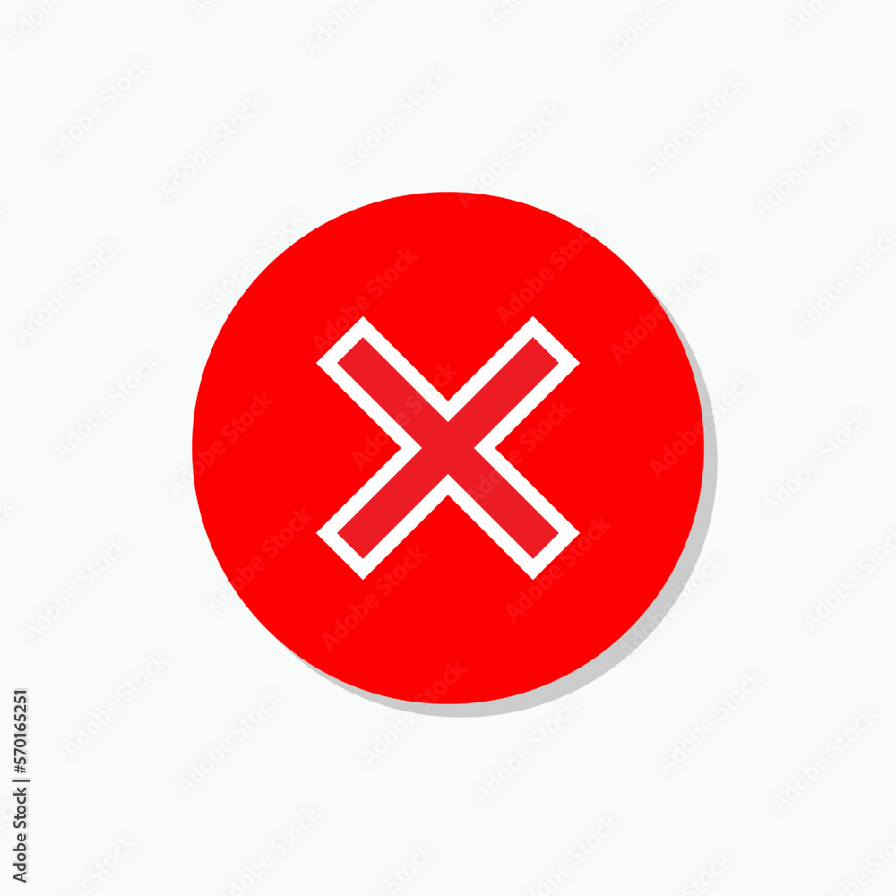 Stop Icon. Prohibition Vector - Symbol. Stop Icon. Prohibition Vector - Symbol.