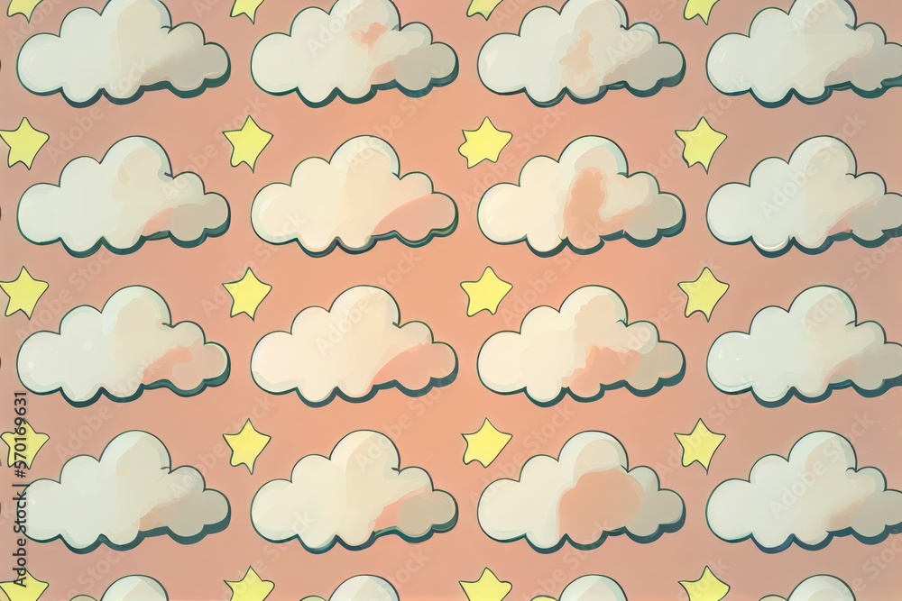 Cloud pattern background.Ai generated