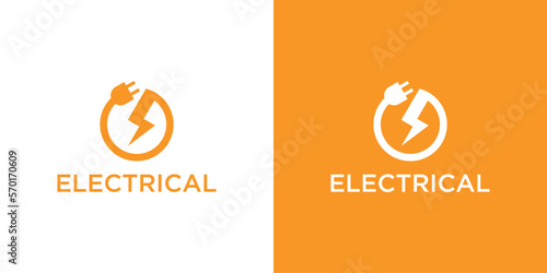 logo design electrical icon vector illustration