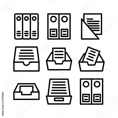 archive icon or logo isolated sign symbol vector illustration - high quality black style vector icons