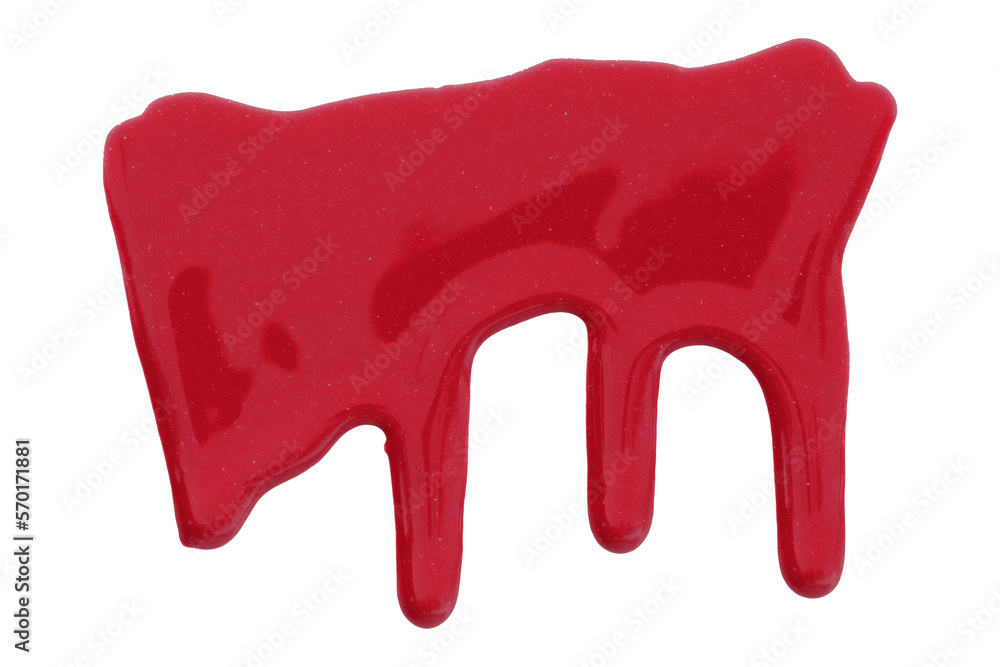 Ruddy color with pigment flowing down. Isolated on transparent background. Ruddy color with pigment flowing down. Isolated on transparent background.