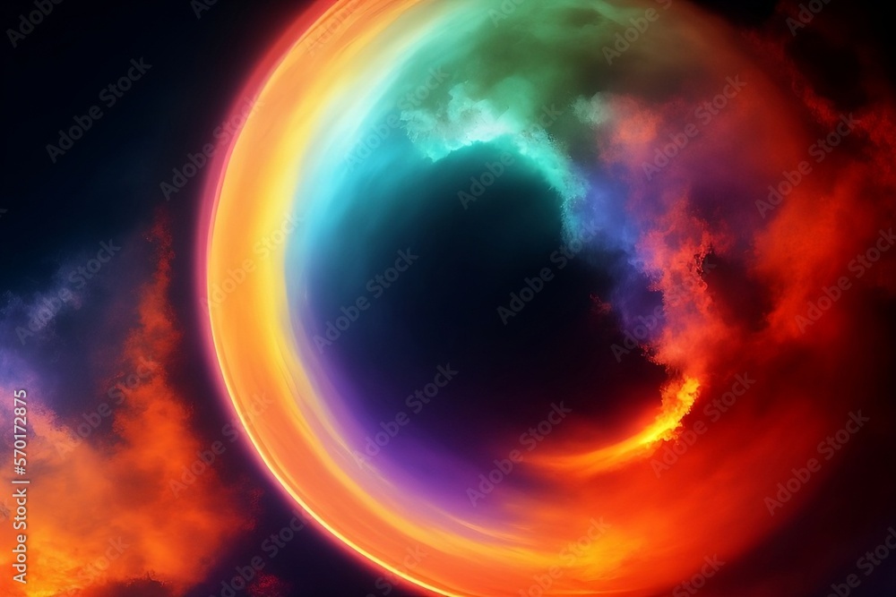 A colorful abstract background representing the contrast between Red and Blue - desktop background - Eclipse