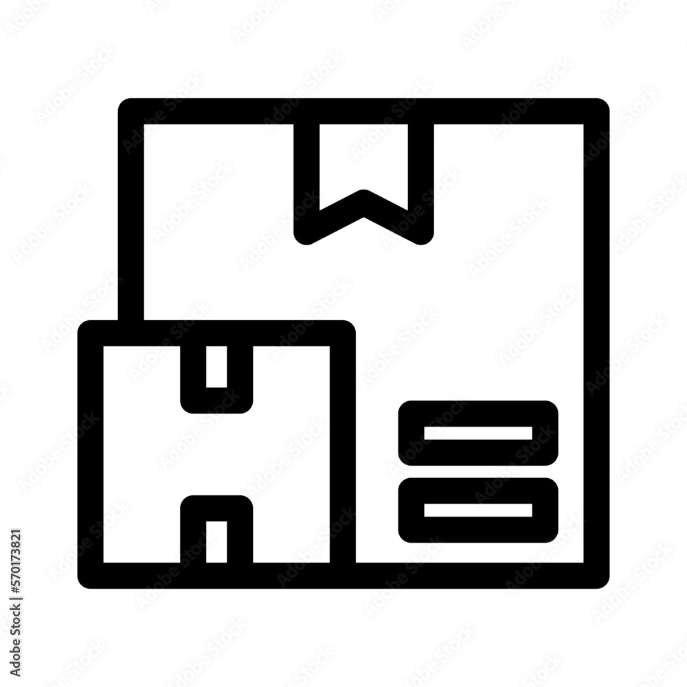 delivery box icon or logo isolated sign symbol vector illustration - high quality black style vector icons delivery box icon or logo isolated sign symbol vector illustration - high quality black style vector icons