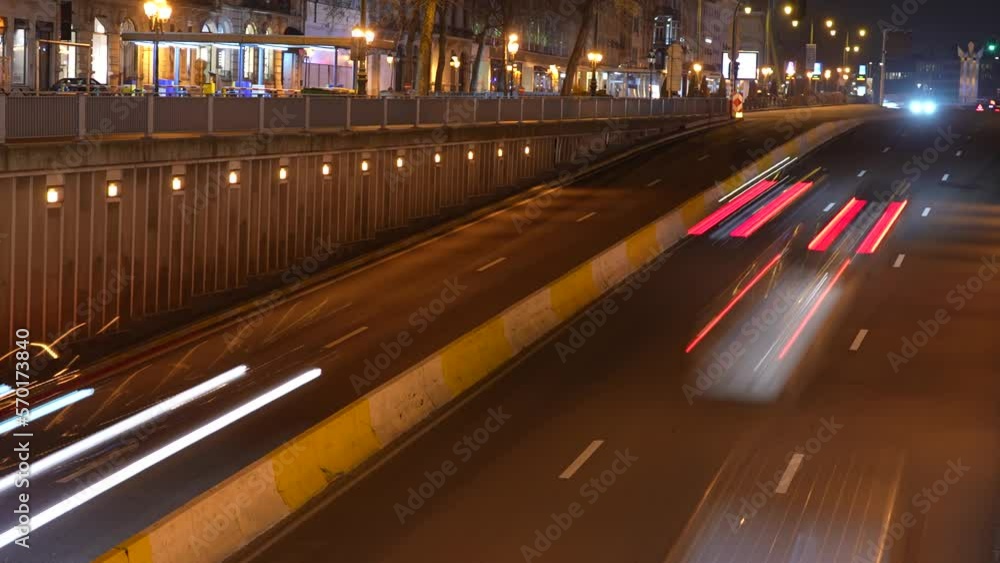 traffic at night, time lapse traffic at night, time lapse