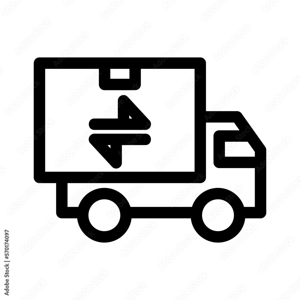 delivery truck icon or logo isolated sign symbol vector illustration - high quality black style vector icons delivery truck icon or logo isolated sign symbol vector illustration - high quality black style vector icons