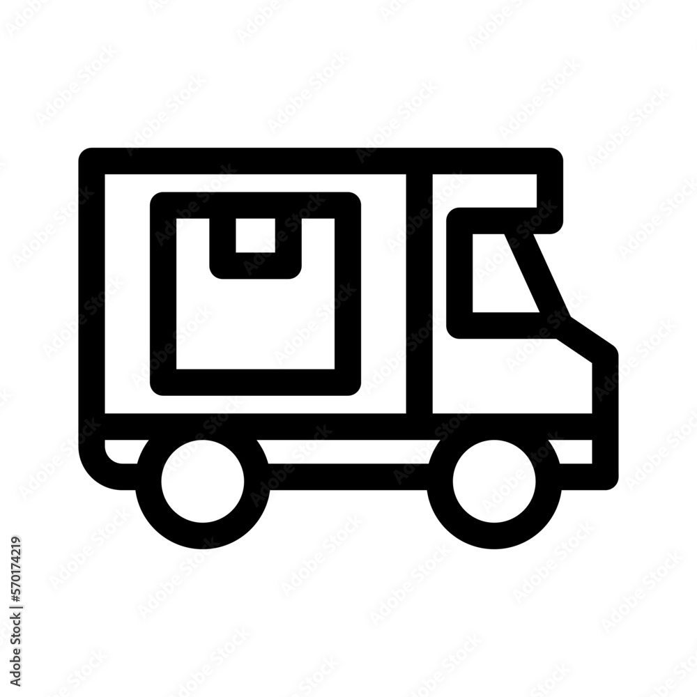delivery truck icon or logo isolated sign symbol vector illustration - high quality black style vector icons delivery truck icon or logo isolated sign symbol vector illustration - high quality black style vector icons