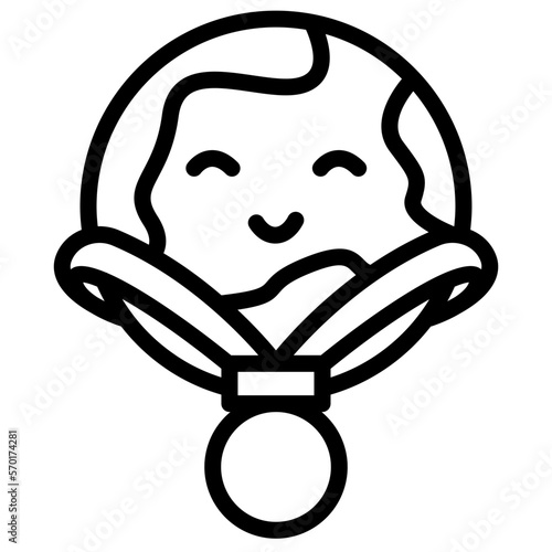 earth and charter icon