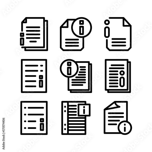 document icon or logo isolated sign symbol vector illustration - high quality black style vector icons
