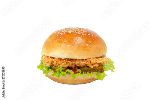 chicken burger for fast food menu png