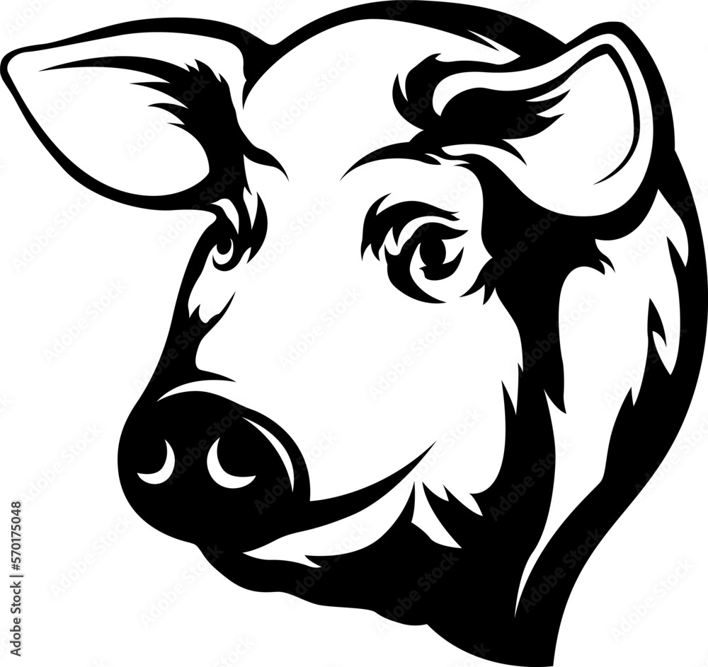 Pig head mascot. Swine logo. Hog illustration. Pig head mascot. Swine logo. Hog illustration.
