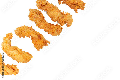 composition of crispy fries strips isolated png for menu6 banner. 