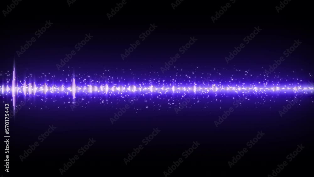 Audio spectrum waveform Audio spectrum waveform