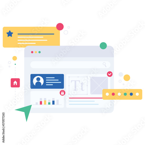 Digital User Interface App Interface Concept Vector