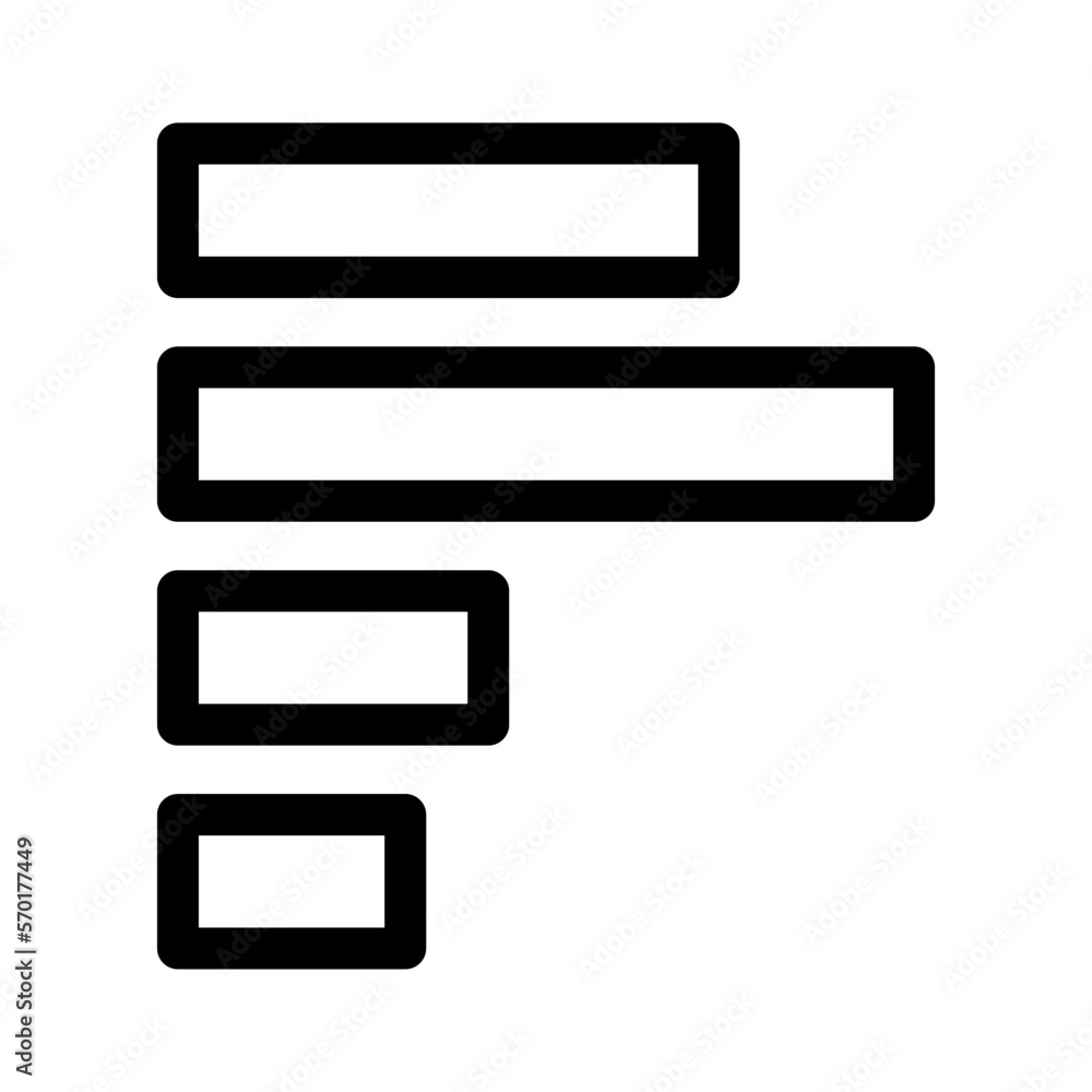 horizontal graph icon or logo isolated sign symbol vector illustration - high quality black style vector icons horizontal graph icon or logo isolated sign symbol vector illustration - high quality black style vector icons