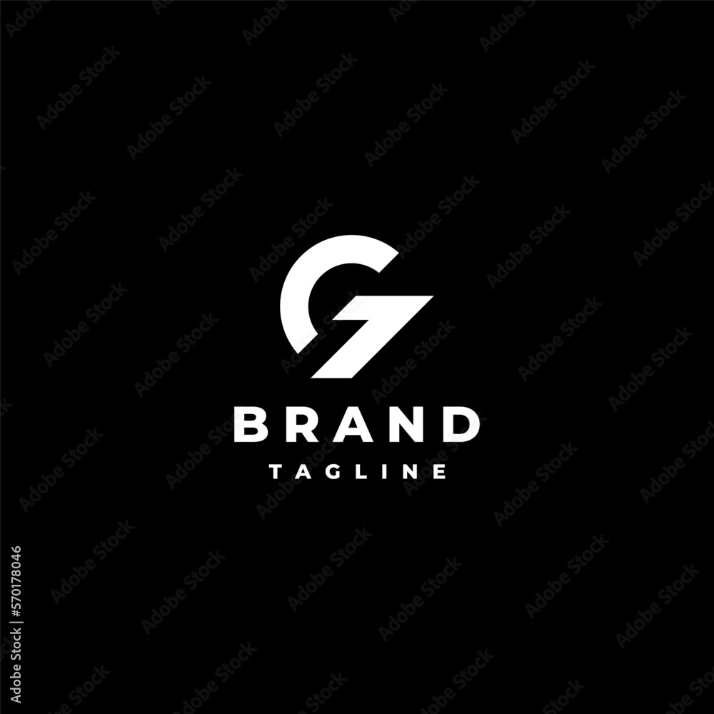Simple logo of letter G and number 7 in one symbol. Minimalist G7 Logo Icon Design. Simple logo of letter G and number 7 in one symbol. Minimalist G7 Logo Icon Design.