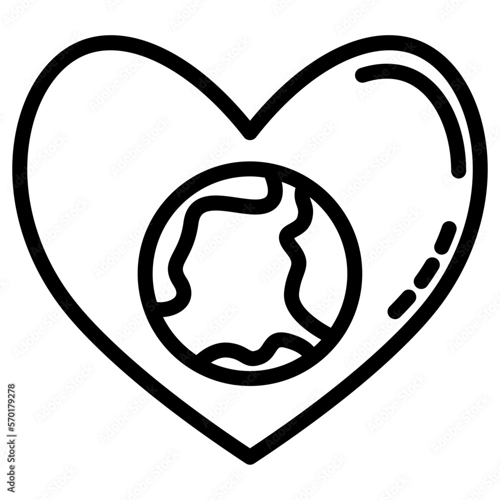 earth with love icon earth with love icon