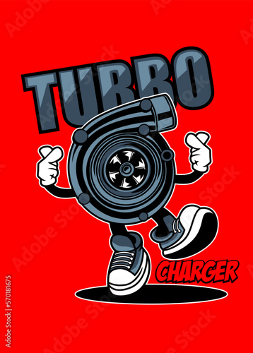 TURBO CHARGER CARTOON
