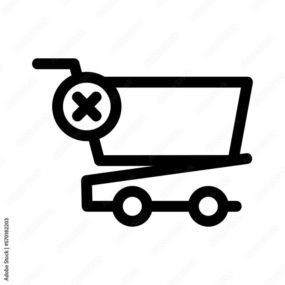 remove from cart icon or logo isolated sign symbol vector illustration - high quality black style vector icons remove from cart icon or logo isolated sign symbol vector illustration - high quality black style vector icons