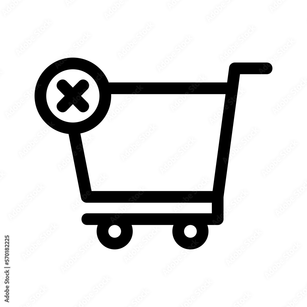 remove from cart icon or logo isolated sign symbol vector illustration - high quality black style vector icons remove from cart icon or logo isolated sign symbol vector illustration - high quality black style vector icons