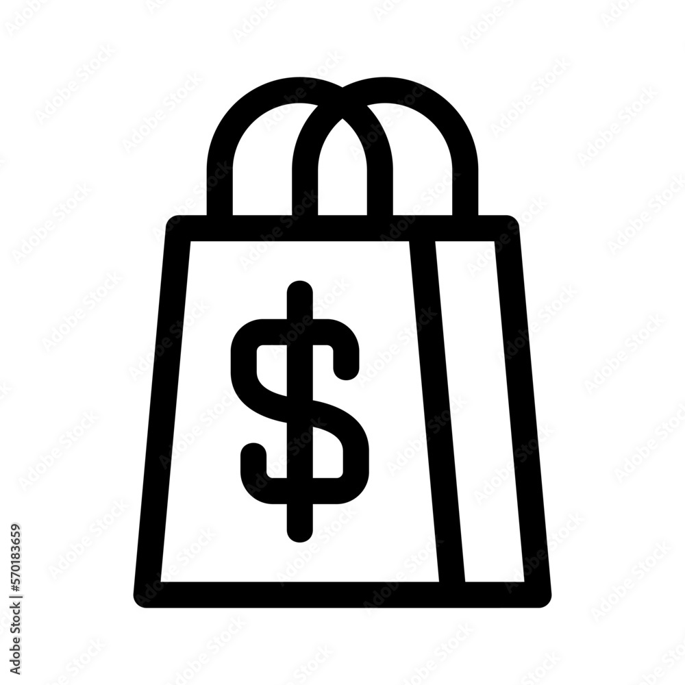 shopping bag icon or logo isolated sign symbol vector illustration - high quality black style vector icons shopping bag icon or logo isolated sign symbol vector illustration - high quality black style vector icons