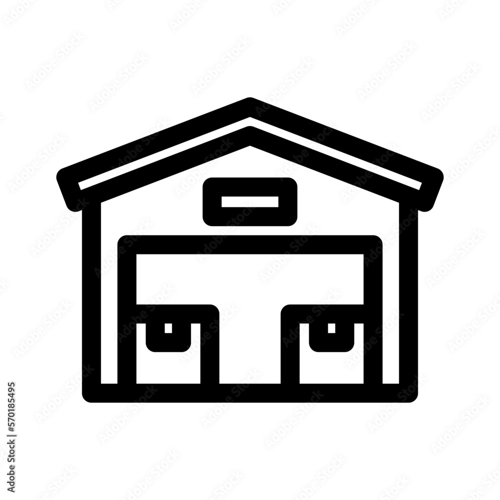 warehouse icon or logo isolated sign symbol vector illustration - high quality black style vector icons warehouse icon or logo isolated sign symbol vector illustration - high quality black style vector icons