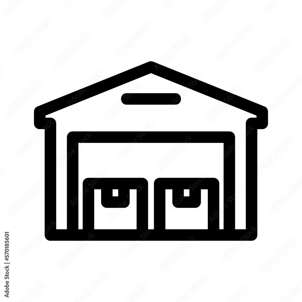 warehouse icon or logo isolated sign symbol vector illustration - high quality black style vector icons warehouse icon or logo isolated sign symbol vector illustration - high quality black style vector icons
