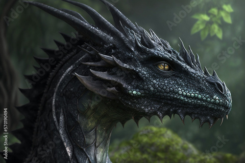 close up of a dragon