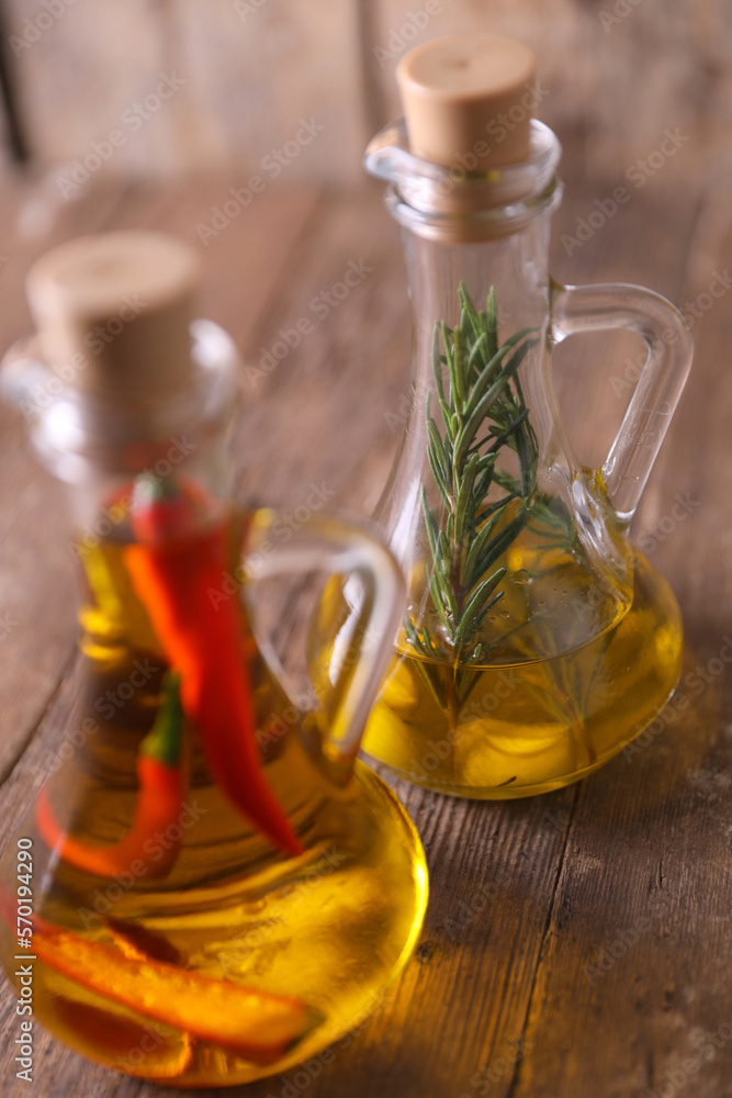 Olive oil with pepper, rosemary and garlic Olive oil with pepper, rosemary and garlic
