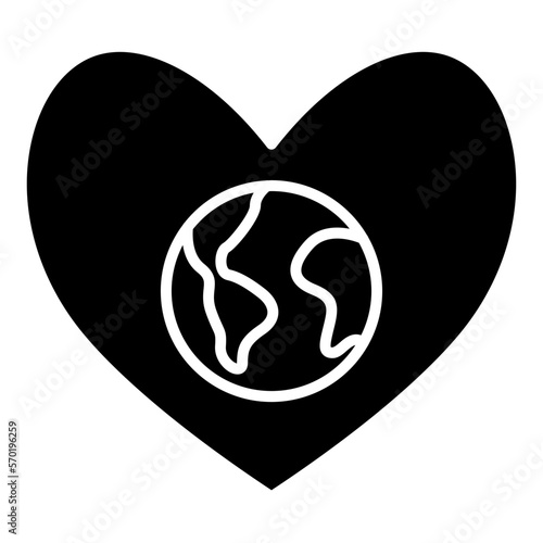 earth with love icon © muhamad