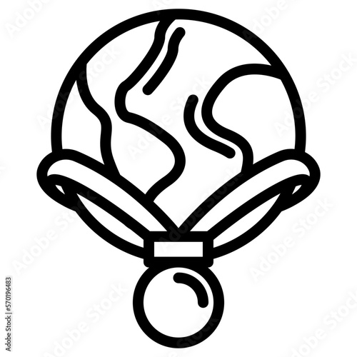 earth and charter icon