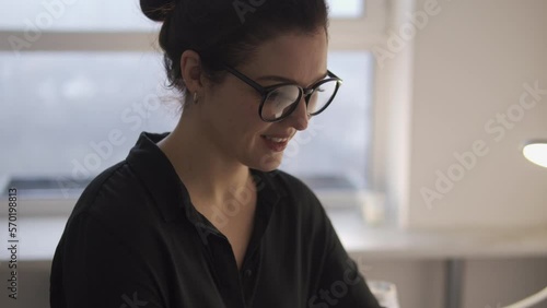 Anxious exhausted woman rubbing sore forehead and temples, feeling migraine