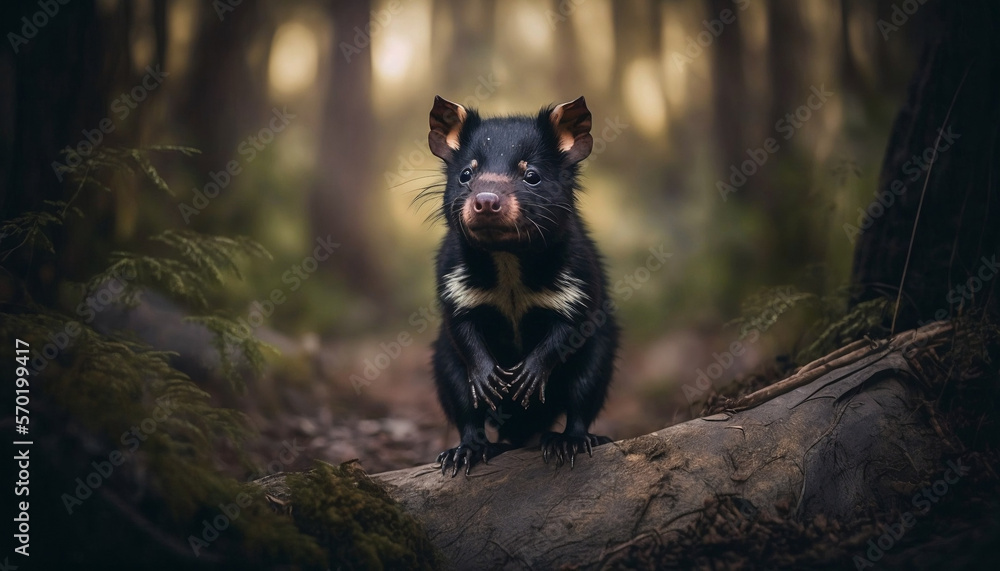 Tasmanian Devil in the Forest, generative ai Tasmanian Devil in the Forest, generative ai