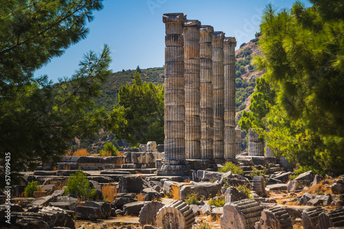 In the ruins of ancient Priene photo